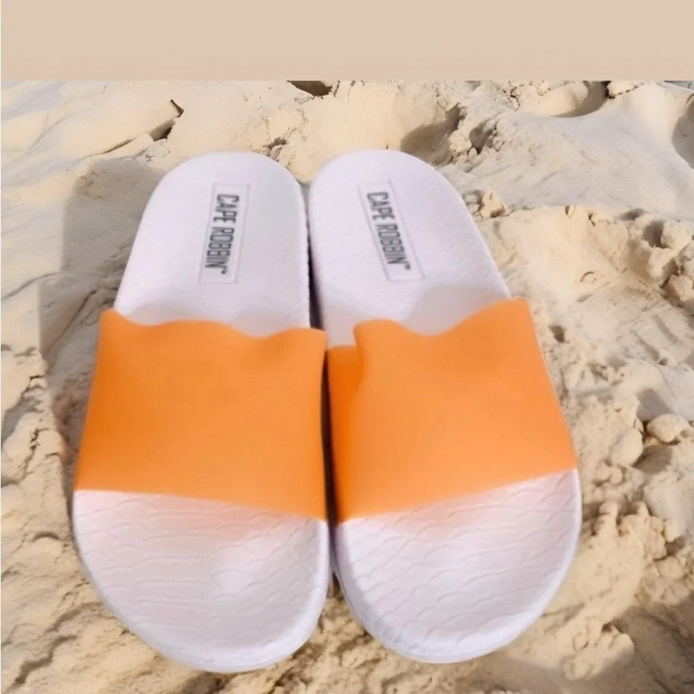 Matte Orange Slides
